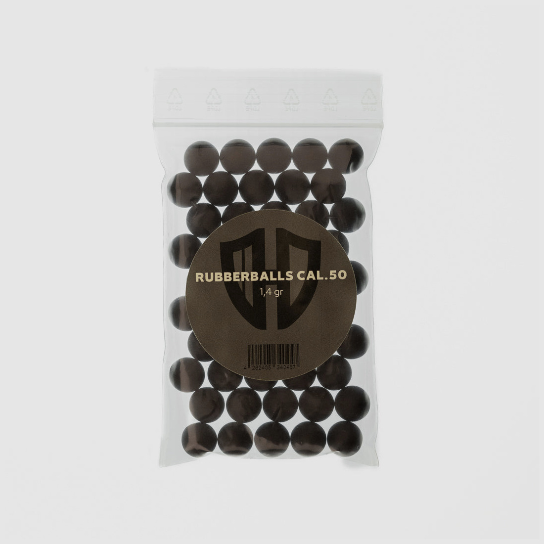 50x rubber balls cal.50 | hdr.50 | hdp.50 | extra hard | 1.1 grams | t4e