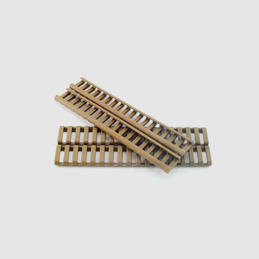 PANNEAUX EN CAOUTCHOUC POUR COUVERTURE DE RAIL – LADDER RAIL COVER – TAN 4PCS, image 1 sur 3