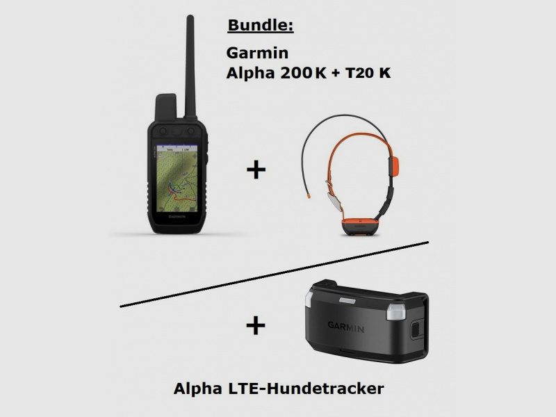 Garmin Alpha 200 K + Alpha T20 K + Alpha LTE Tracker ... SET!