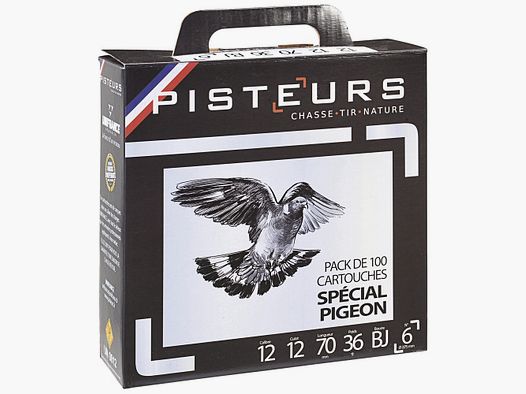 PACK PISTEURS 12/70 SPECIAL PIGEON N°6 par 100 (boîte de 4×25)