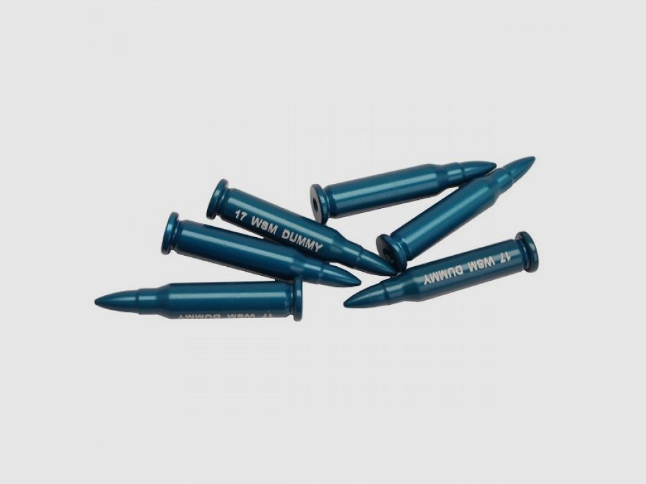 A-Zoom Pufferpatrone Aluminium eloxiert .17 WSM 6er Pack