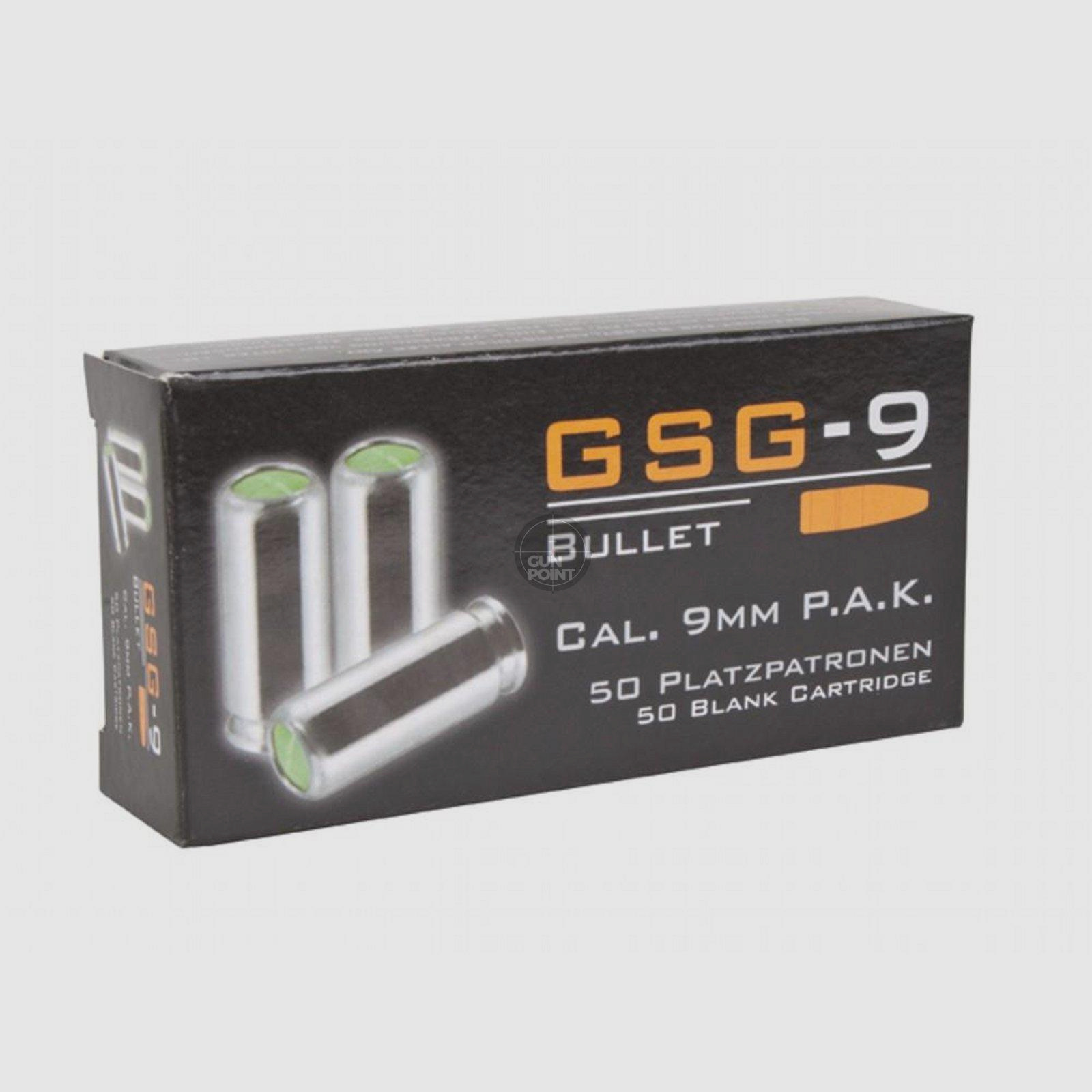 GSG - Platzpatronen 9 mm P.A.K., 50 Stck