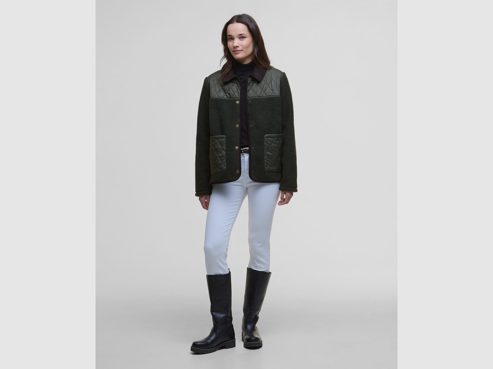 BARBOUR Fleece Laurel Olive