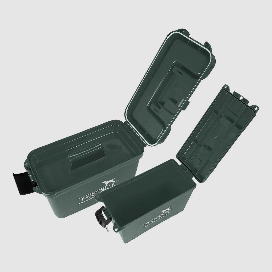 Parforce Transport- und Munitionsbox - 2er-Set Farbe Oliv