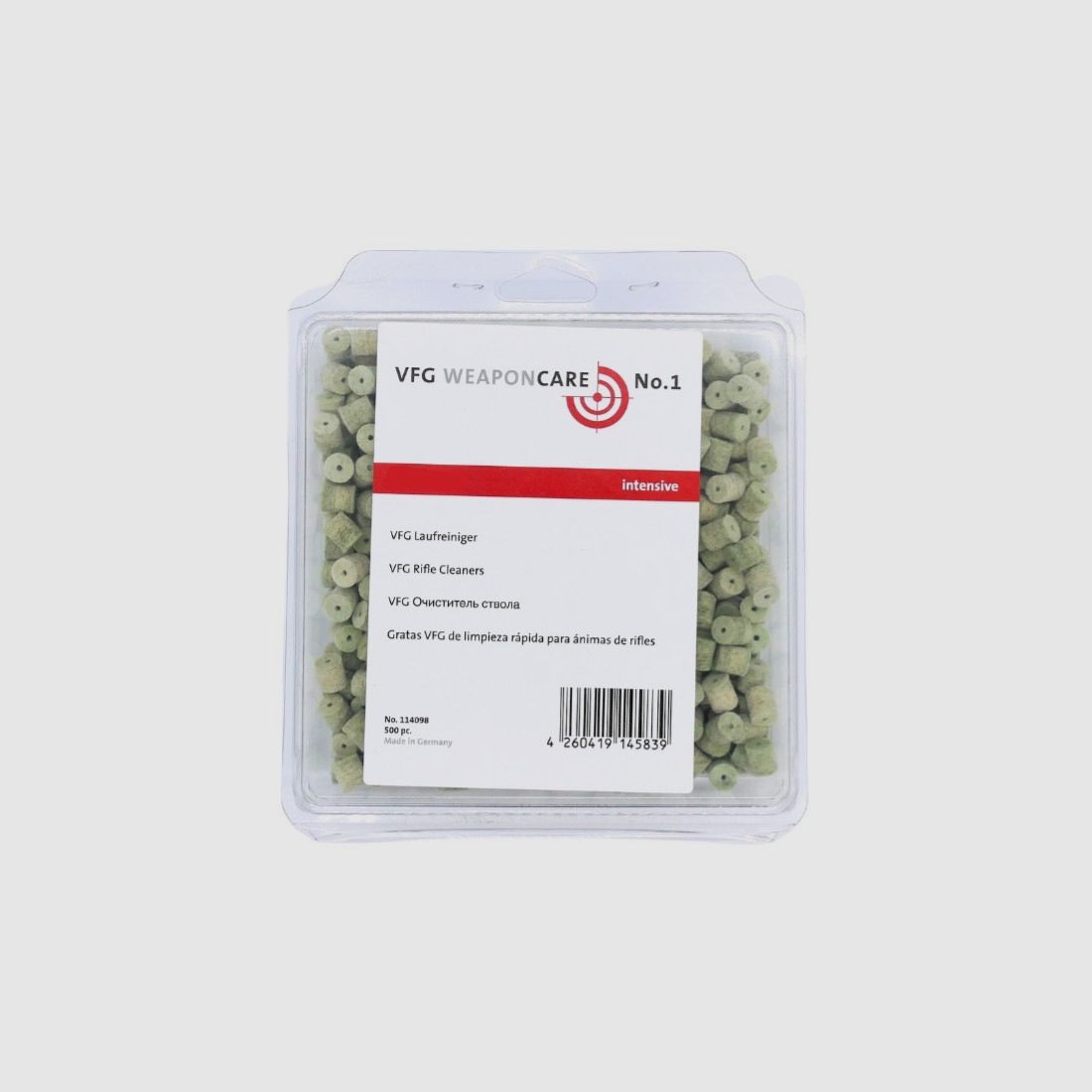 VFG Barrel Cleaner Intensive / 500 pcs 6mm Cleaning Accessories for Weapons