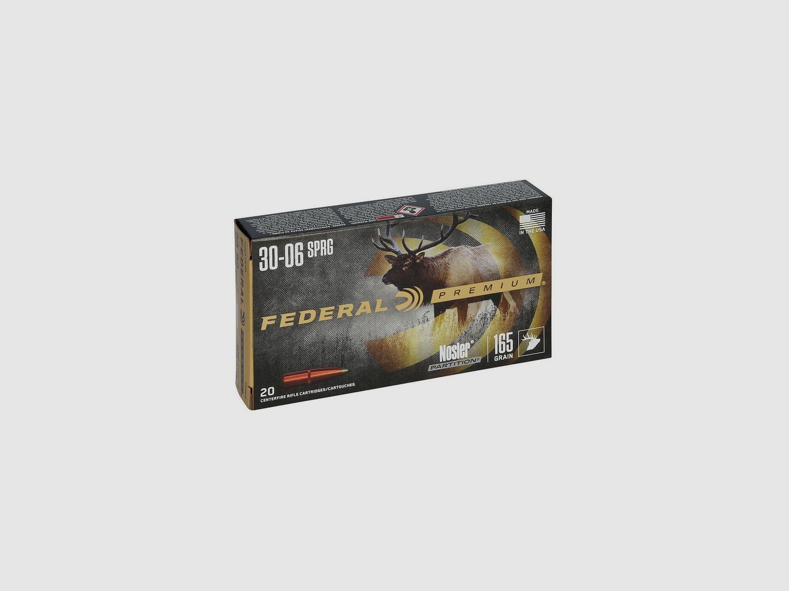 FEDERAL 30-06 165 GRS / 10,7 G NOSLER PARTITION 20 STK, Bild 1 von 6
