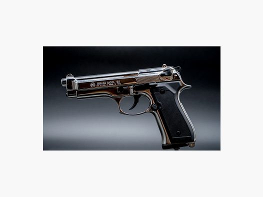 Pistola a Salve BRUNI Beretta 92 Cal. 9 P.A.K. Nikel