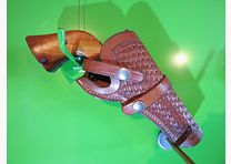 Fondina da cintura per revolver, cucita a mano in pelle, per revolver da tasca, Viking/Messico #16-