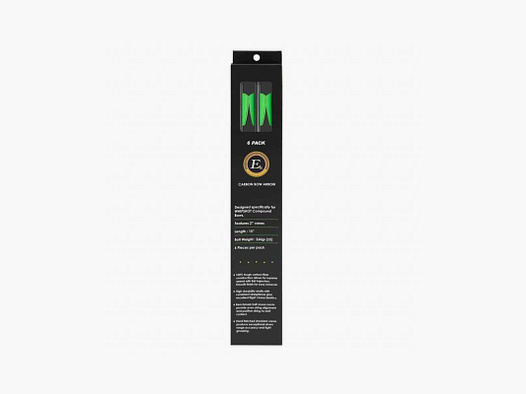 EK Archery Carbonpfeile 15" für Whipshot Bogen und RX Cobra Armbrust (6er Set)