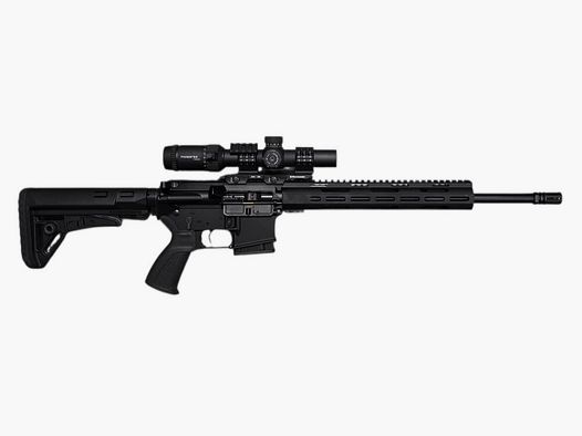 Lux Def Tec L5 AR15 (krótka osłona) karabinek samopowtarzalny 223Rem czarny + Vector Forester 1-8x24L4 + Schmeisser SM30 QM montaż cantilever