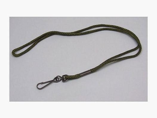 VENTURINI CORDONCINO PORTAFISCHIETTO IN GROEN NYLON MET CARABINER