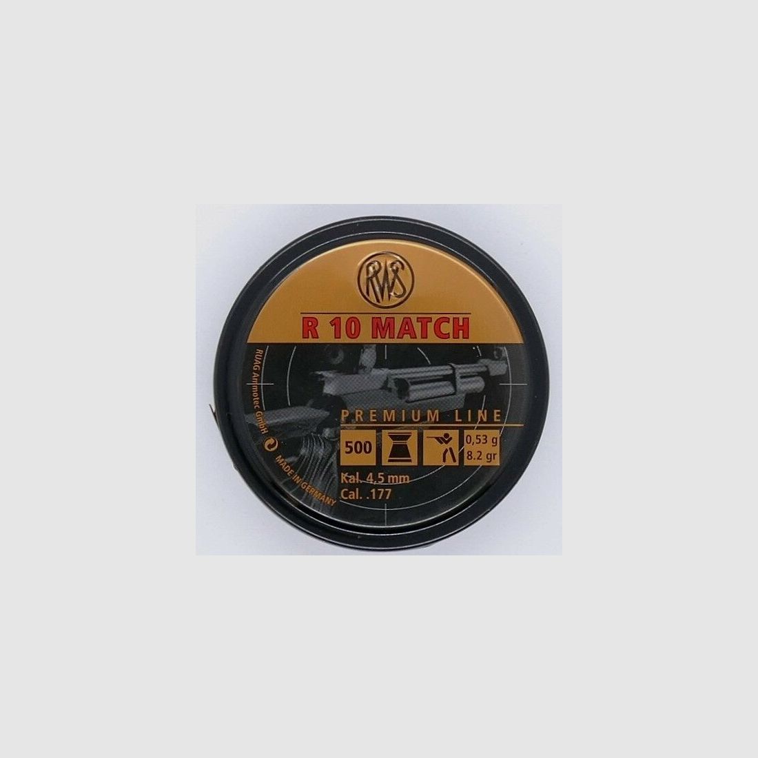 RWS R 10 0,53g 500 pièces 4,50 mm