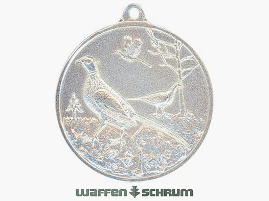 Steinhauer&Lück Jachtmedaille Fazant 40mm verzilverd