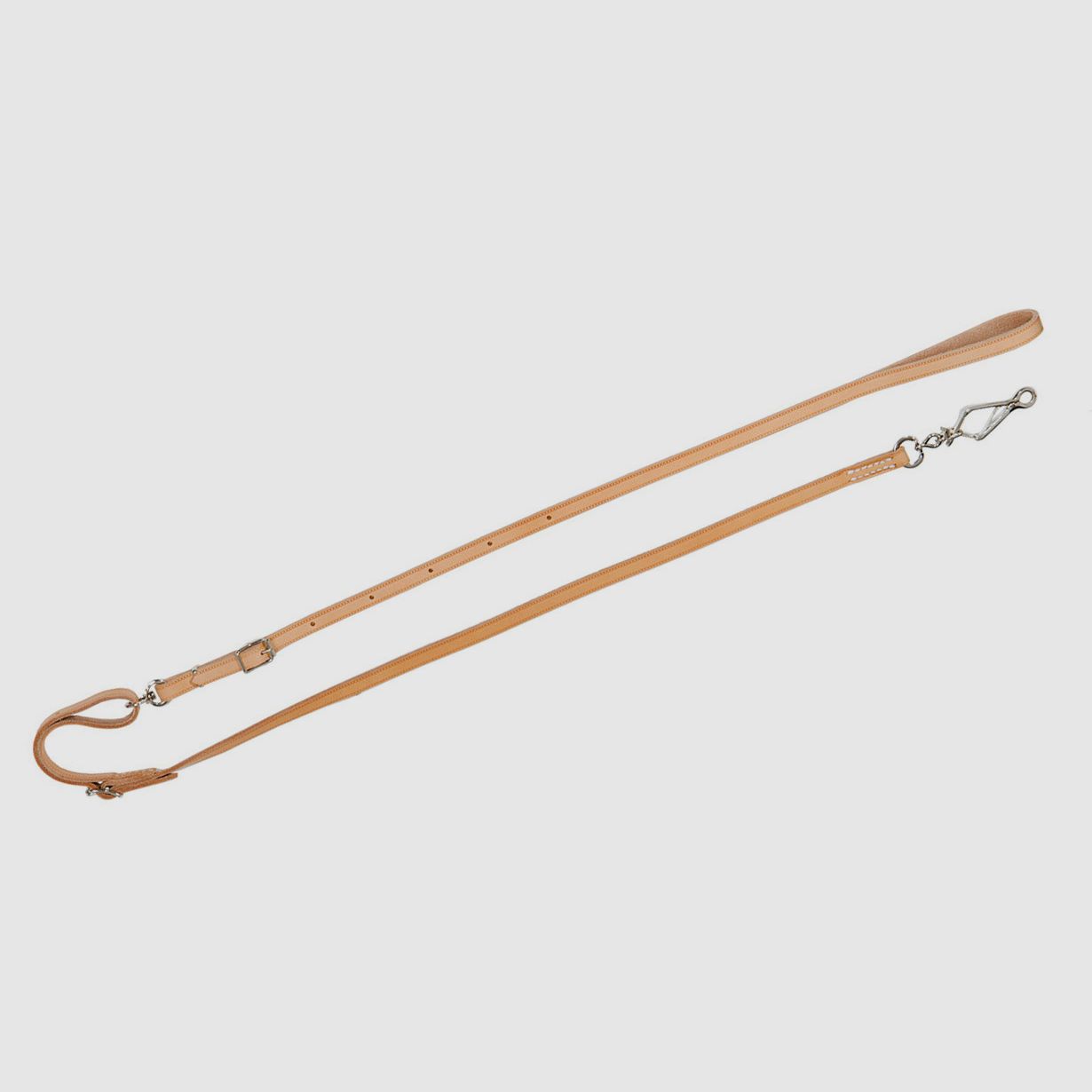 AKAH Umhängeleine aus Fahlleder / Länge: 1,80m / Breite: 14mm