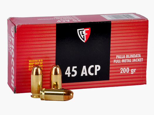 Fiocchi .45Auto Vollmantel TC 12,96g - 200gr.