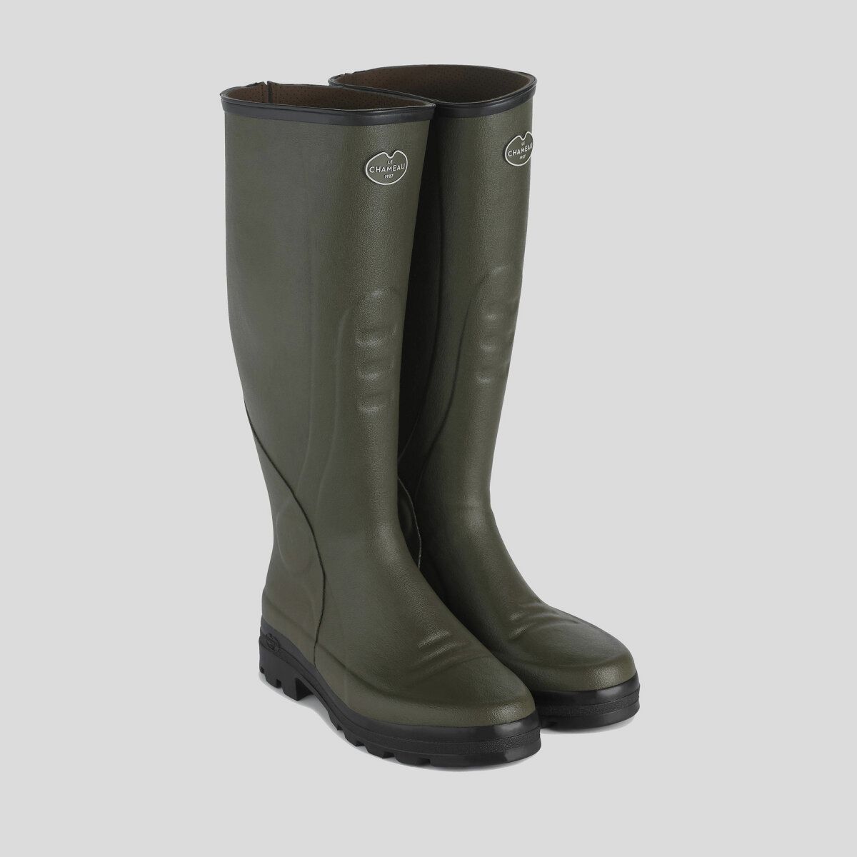 Le Chameau Gummistiefel Traqueur Olijf 41 divers