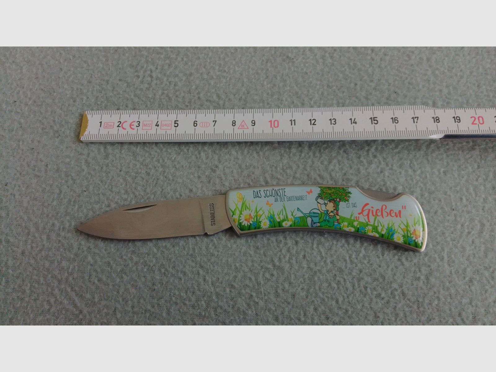 Klappmesser Taschenmesser mit Gartenmotiv (NEU)