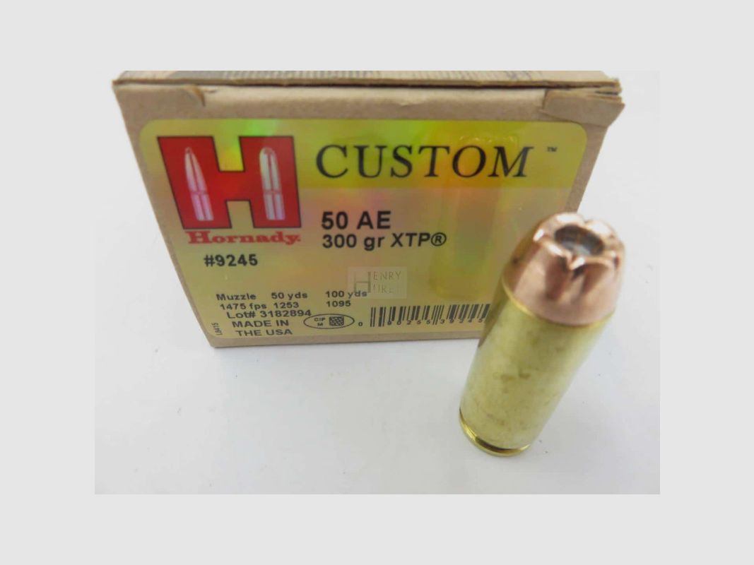 HORNADY 50 AE 300GR XTP X20