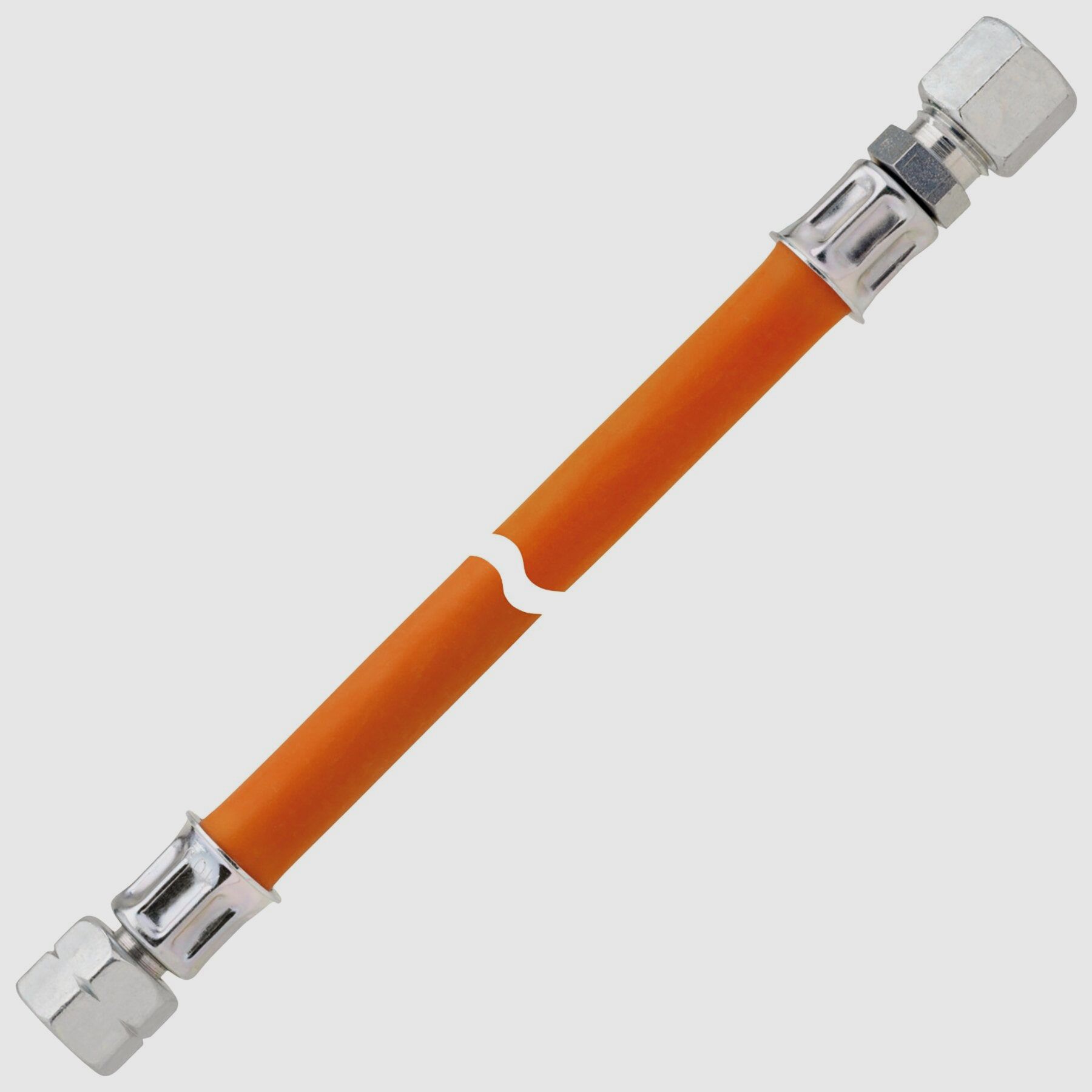 Gas-Mitteldruckschlauchleitung 10 bar G 3/8 LH-ÜM x RVS 8 x 400