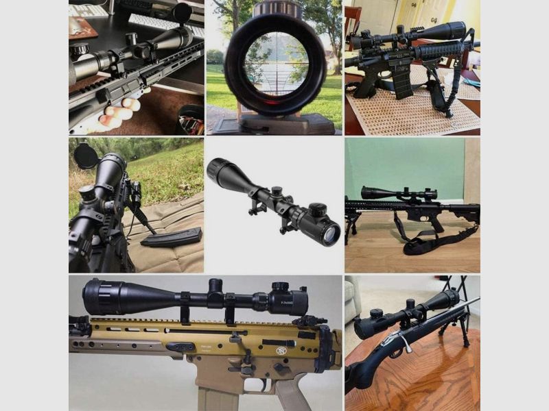 6-24x50 Zielfernrohr,6 - 24 fach Vergrößerung,50 mm, 11mm Montagen, Jagd, Ziel