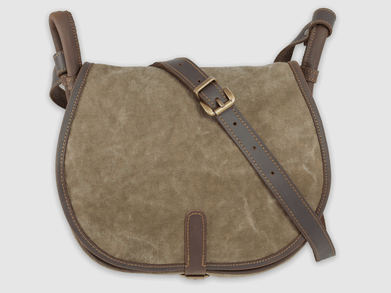 Universaljagdtasche Leder/Canvas – Groß