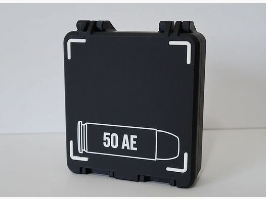 Filamelt ammunition box / 50 AE / 'folding / latch cover' / cartridge box, ammo box
