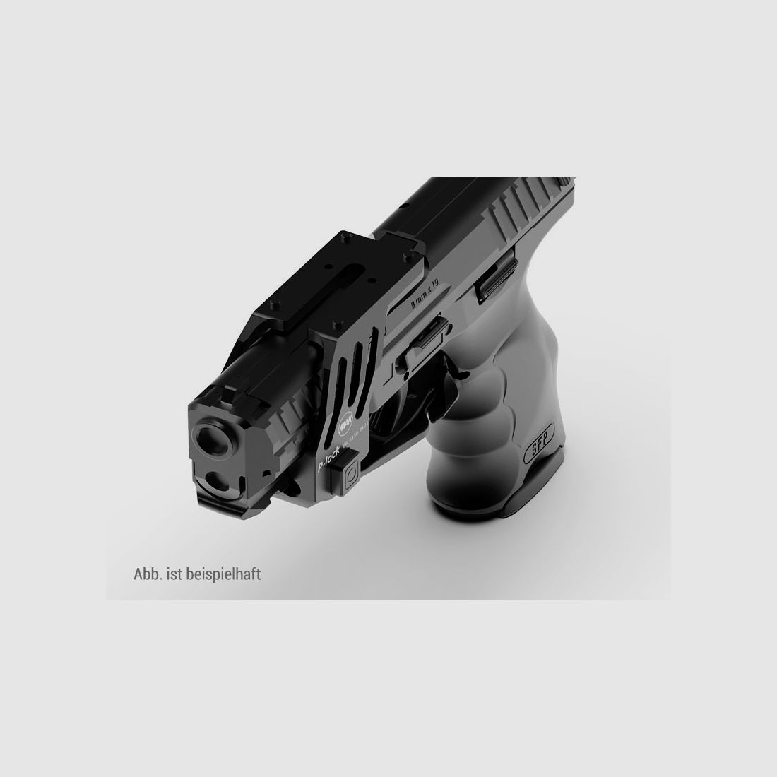 MAK P-LOCK Montaje de visor reflex para pistolas GLOCK Gen3+4 G17, 34, 35, 19, G22, G31