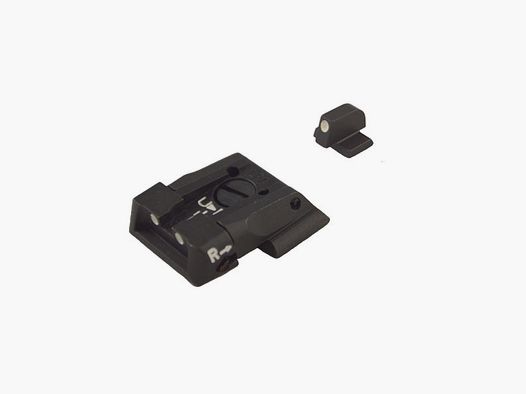 SPS Visor 3-Dot blanco pistola S&W M&P