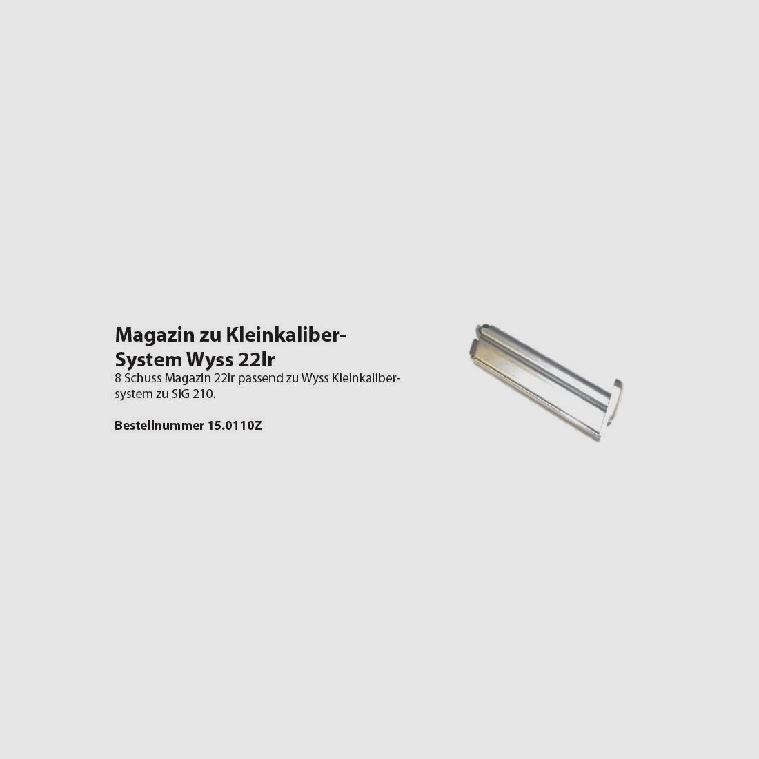 Wyss Magazin zu KK System .22LR SIG P210