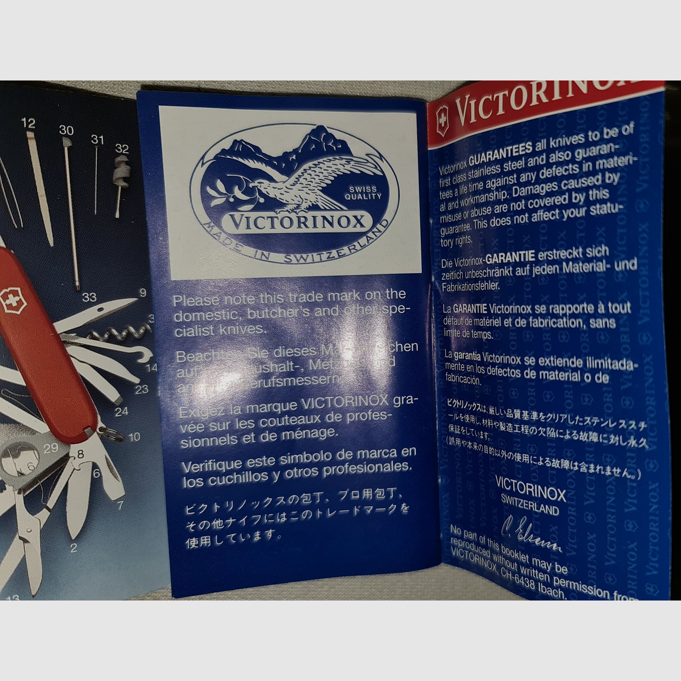 CUCHILLO SUISO VICTORINOX SWISS CHAMP CUCHILLO DEL EJÉRCITO NUEVO / ¡LEER DESCRIPCIÓN!