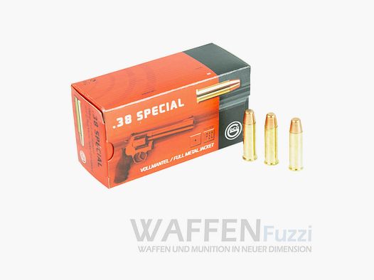 Geco .38 Special Full Metal Jacket Cabeza Plana 158grs 50 Disparos