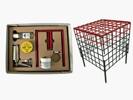 Set complet de piège à campagnol W2 avec panier de sécurité