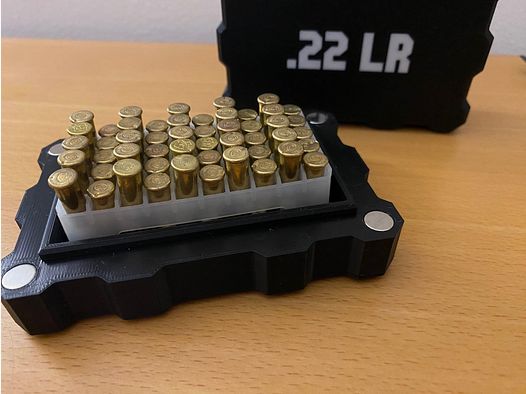 Magnetdoos/munitiedoos .22LR voor 50 schoten