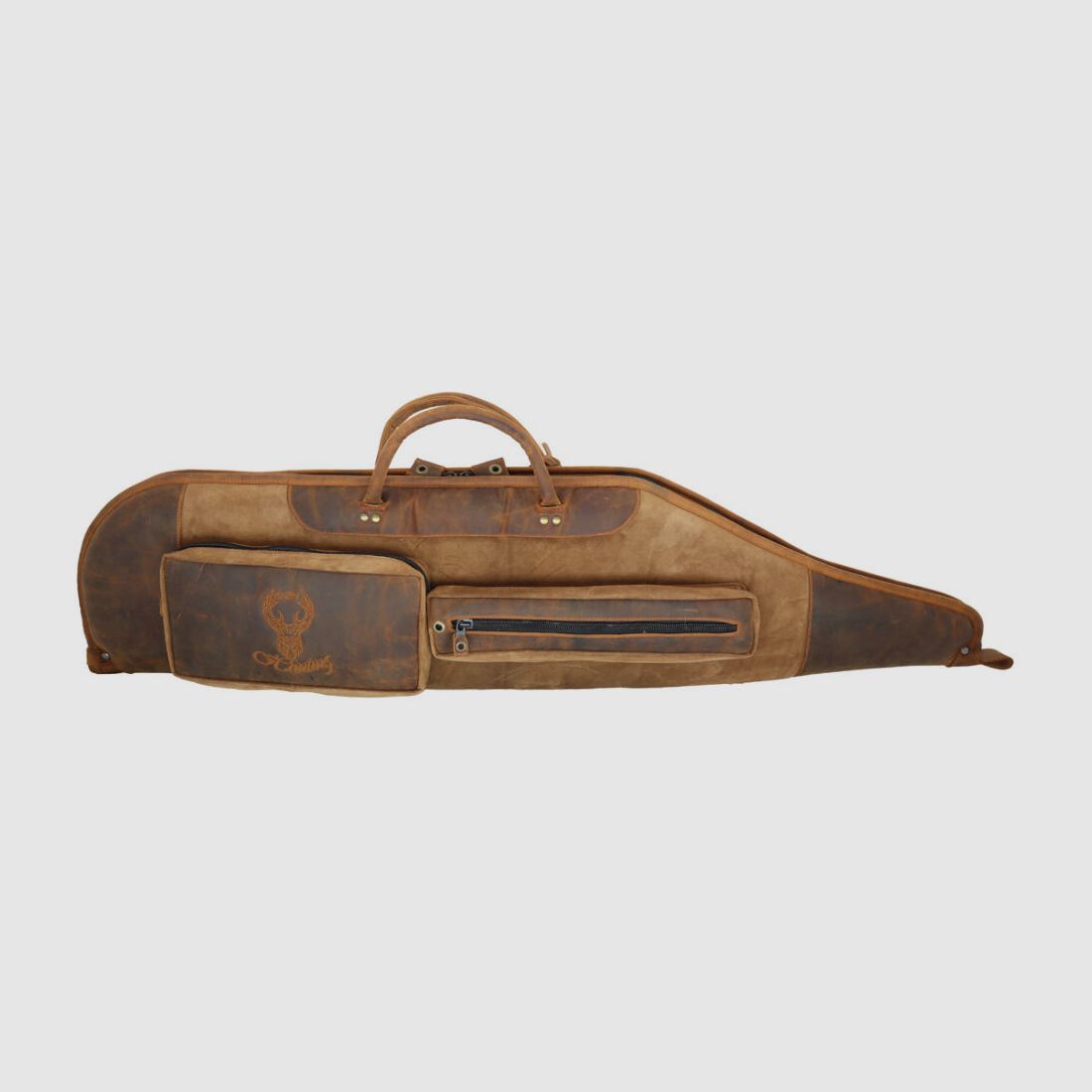 Nobil Hunting Leder Futteral 120cm in braun, handgenäht