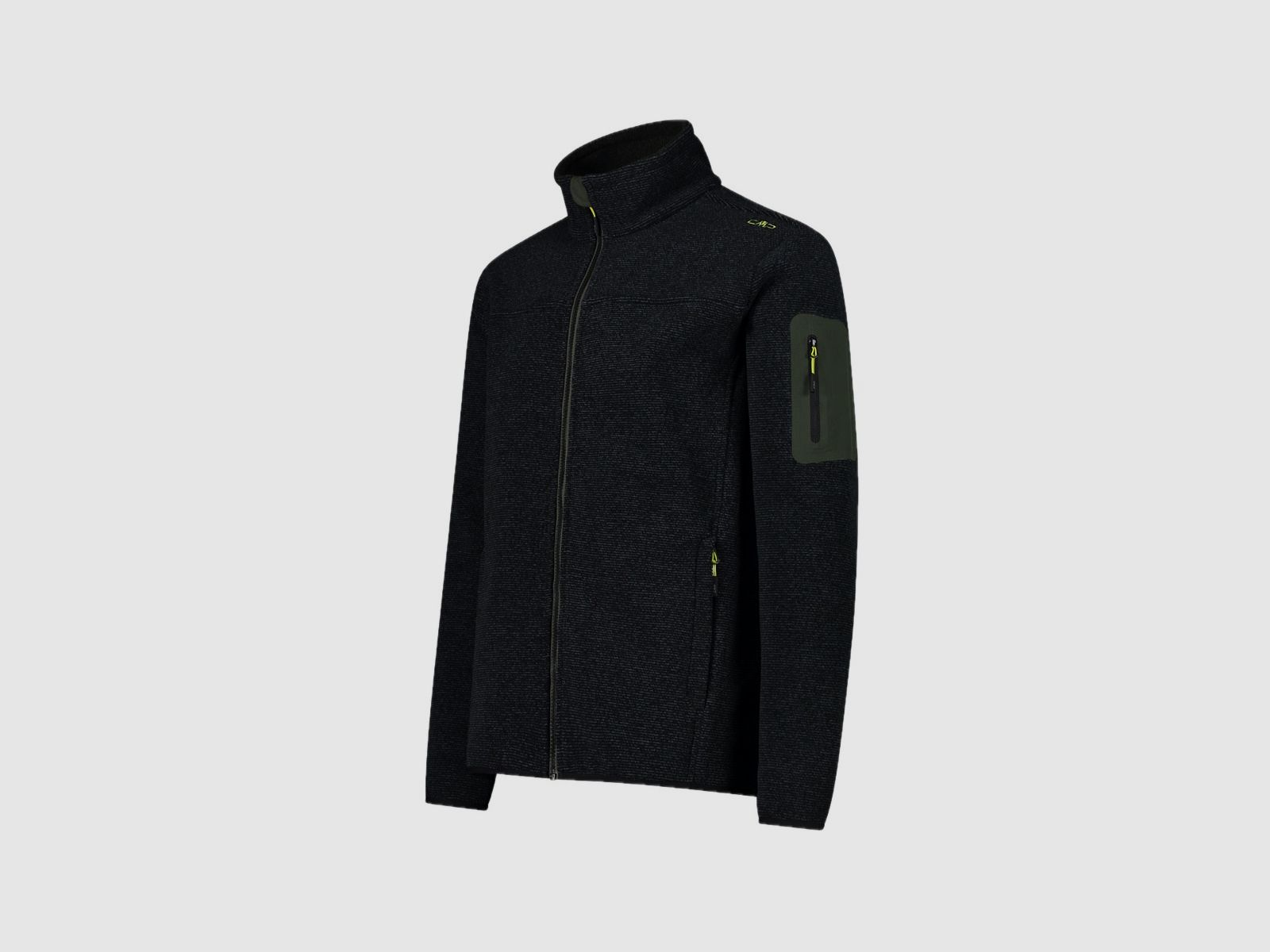 CMP Herren-Fleece Jacquard-Knit-Tech con motivo a rombi