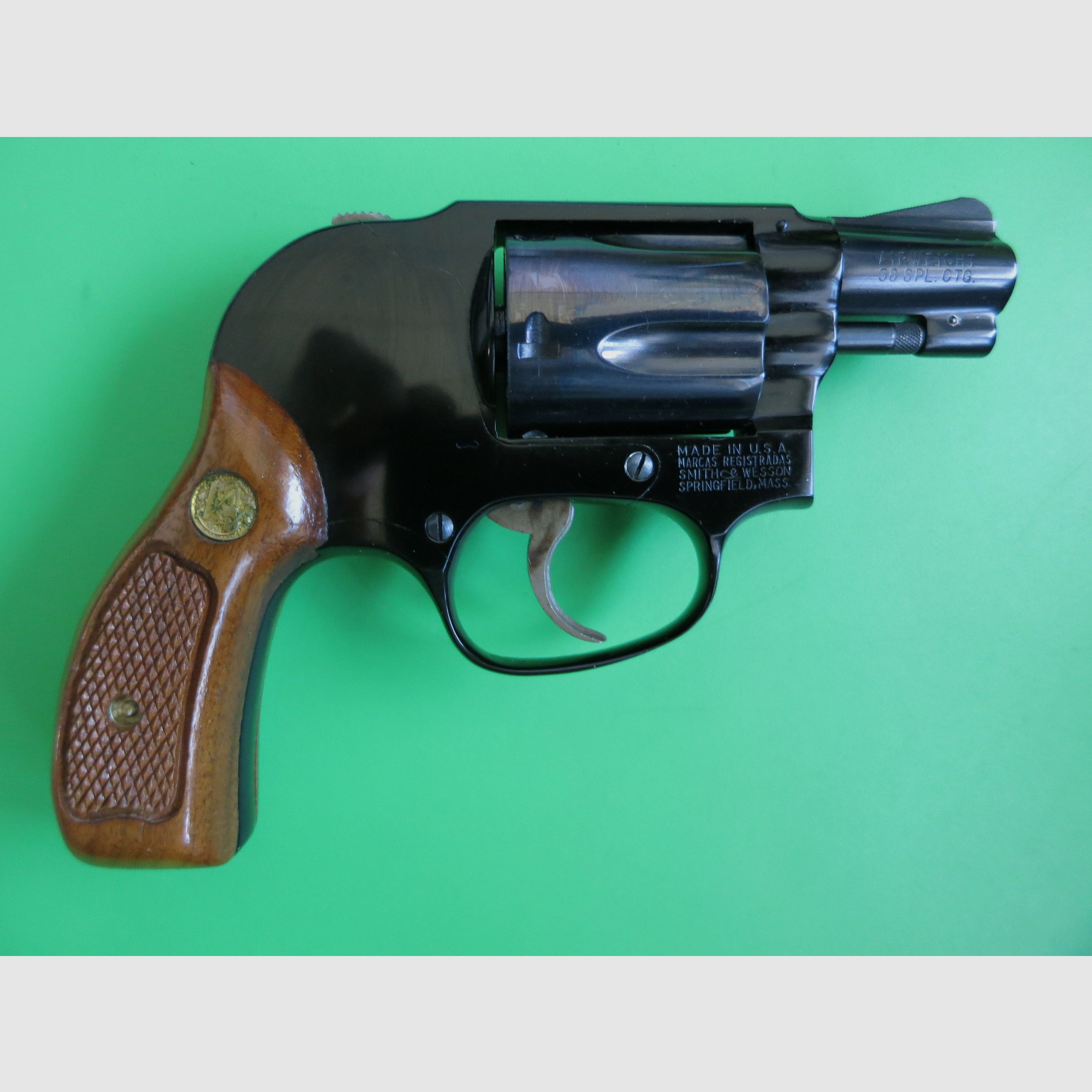 Revolver Smith&Wesson Mod. 38 Airweight Bodyguard, .38 Special, 2" Lauf, Jäger/Sammler, wie neu   #39, Bild 7 von 11
