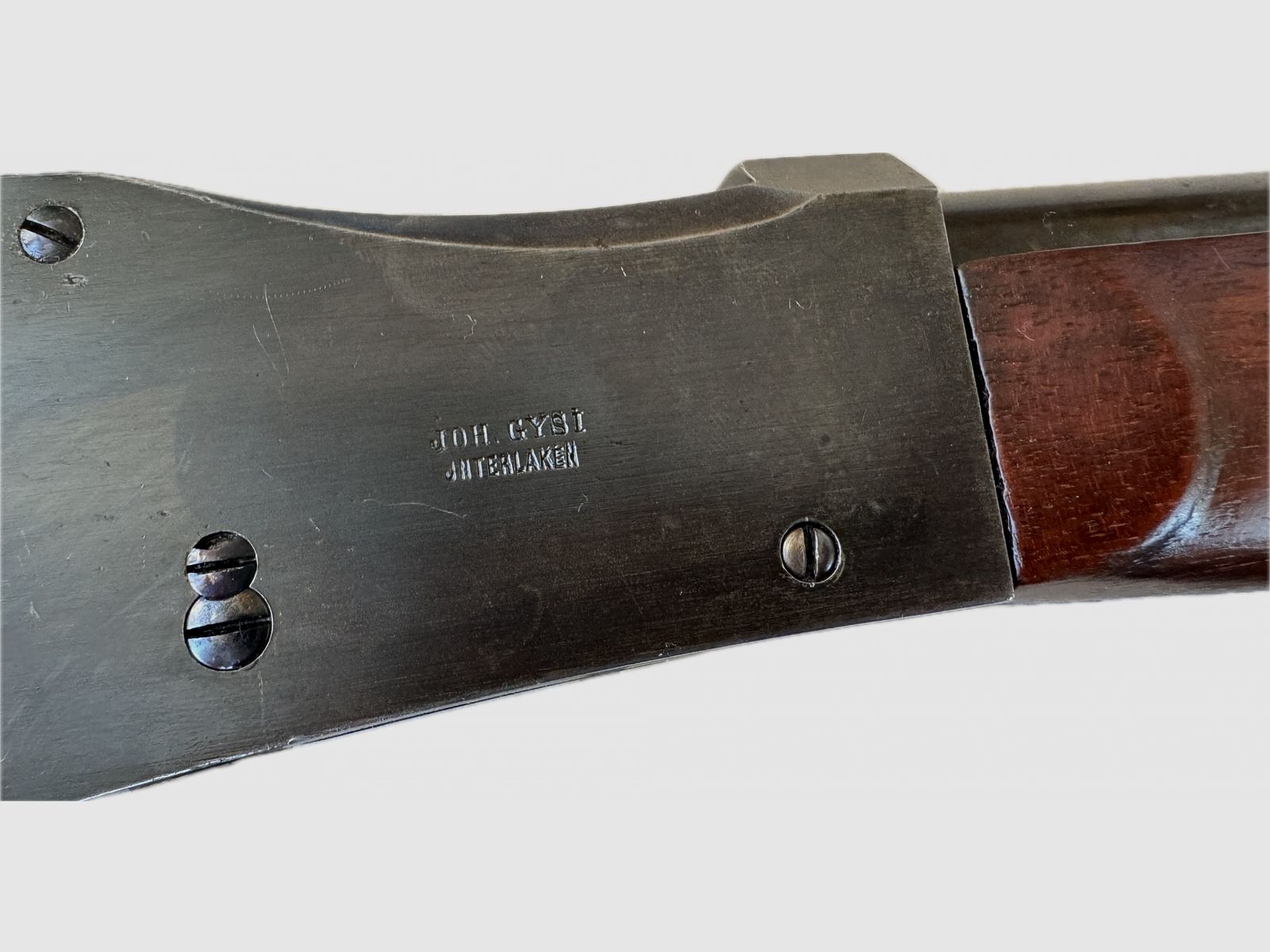 Swiss disc rifle JoH. Gysi Interlaken in caliber .22 LR with falling block action