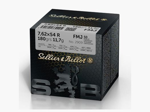 S&B 7,62x54 R Vollmantel 180grs