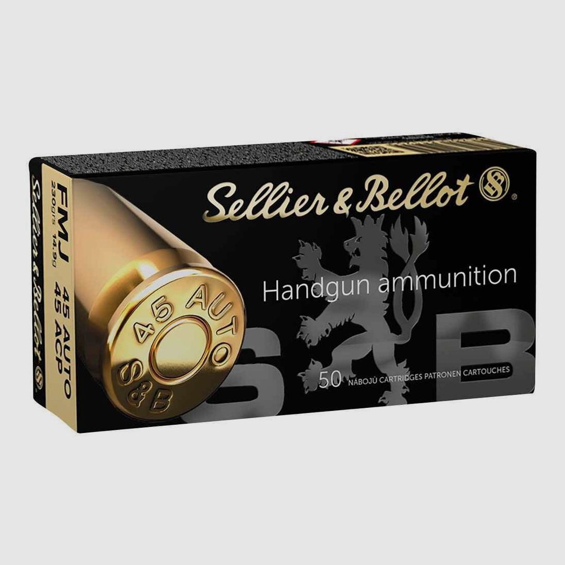 Sellier & Bellot .45 ACP Auto Vollmantel FMJ 230 gr. - 50 St.