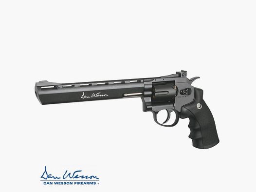 Revolver Dan Wesson 8″ Silber – 4,5 mm Co2 Stahl-BBs