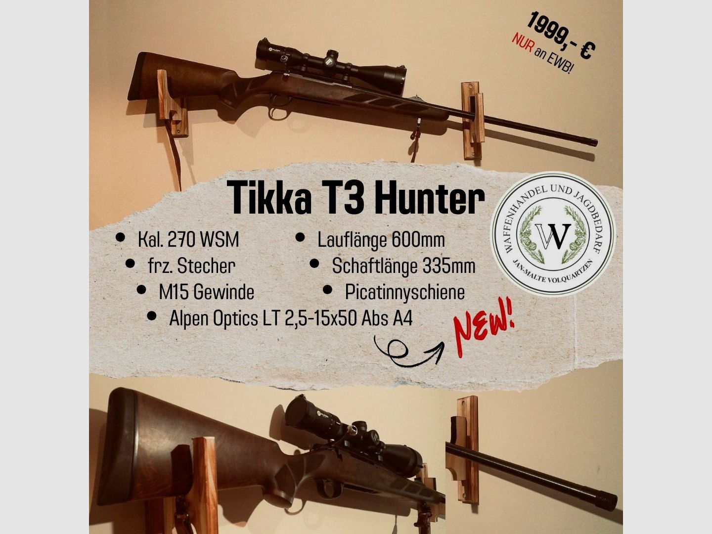 Tikka T3 Hunter 270WSM