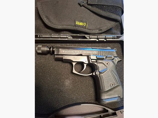 Zoraki 914-P 9mm P.A.K. PTB 1070 avec holster