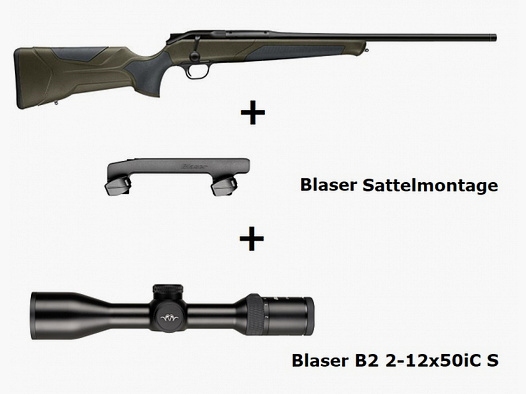 Blaser R8 Professional 2.0 (ciemna oliwka) + ... / Pakiet kompletny