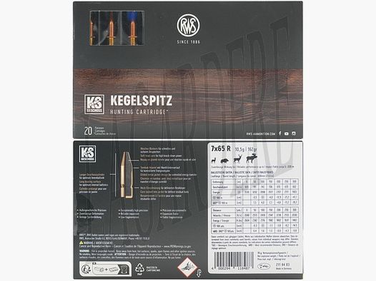 RWS KS 10.5 G / 162 GRS(CARTOUCHE A BALLE)