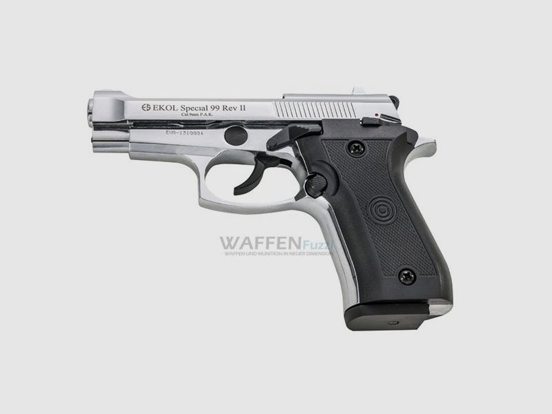 Ekol Special 99 Rev. II arma de fogueo cromada calibre 9mm P.A.K