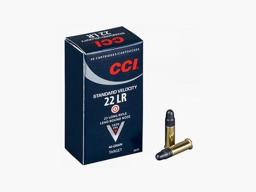 CCI 22LR STANDARD VELOCITY 40 GRS LRN 500 STK