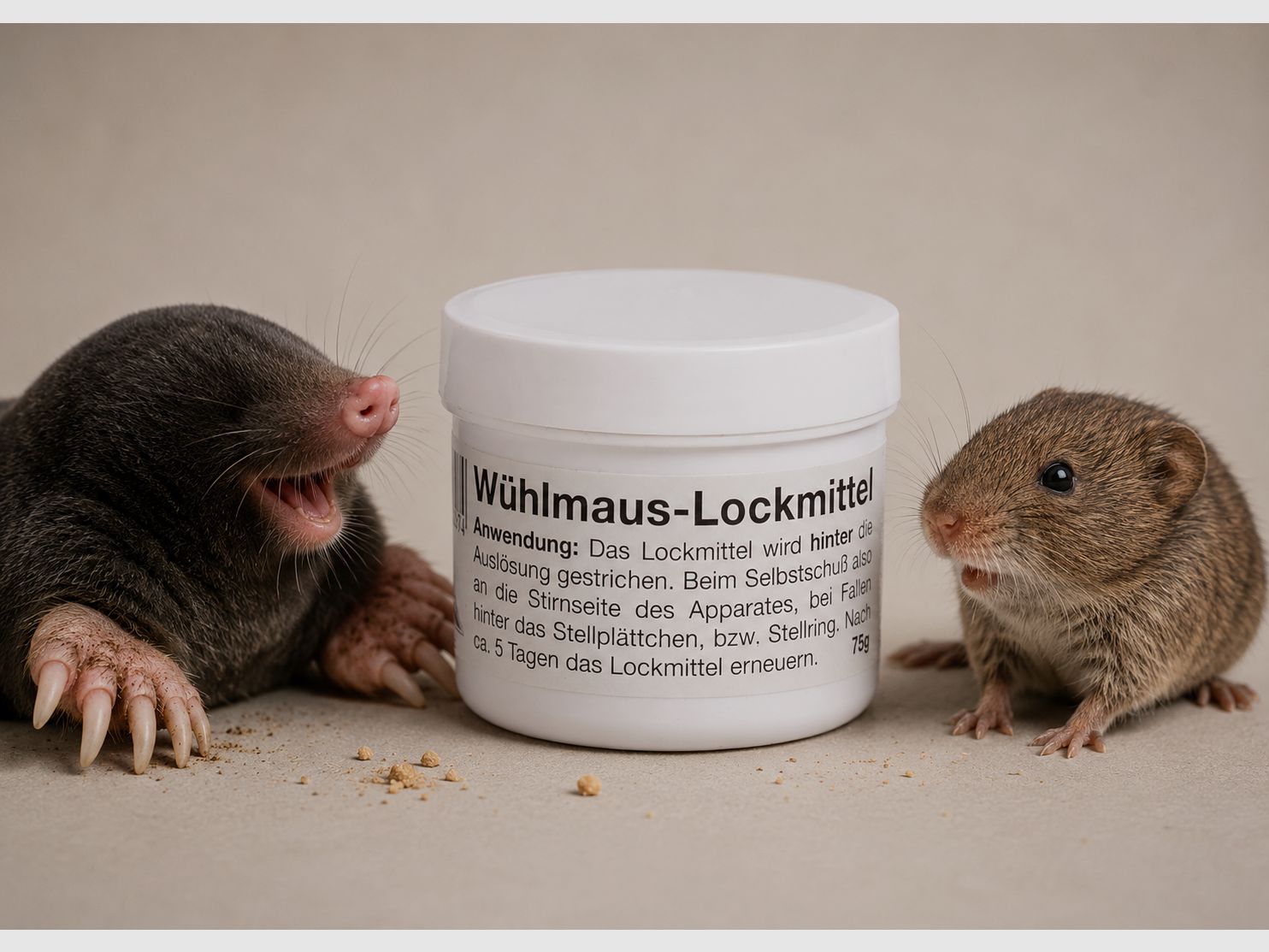 Wühlmaus Lockmittel