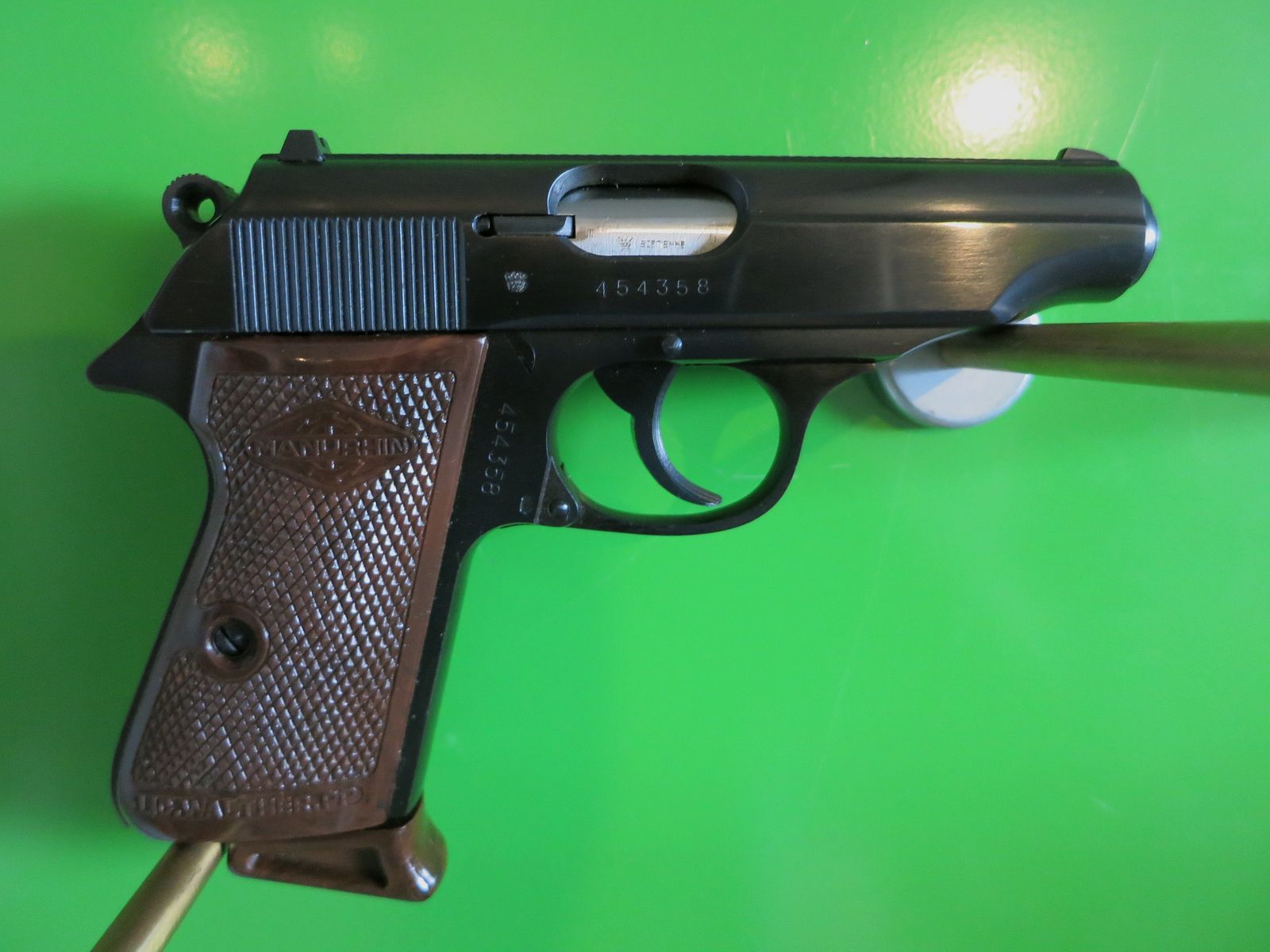 Manurhin-Walther PP "Pistola della polizia", 7,65 mm Browning (.32 Auto), come nuova       #75-