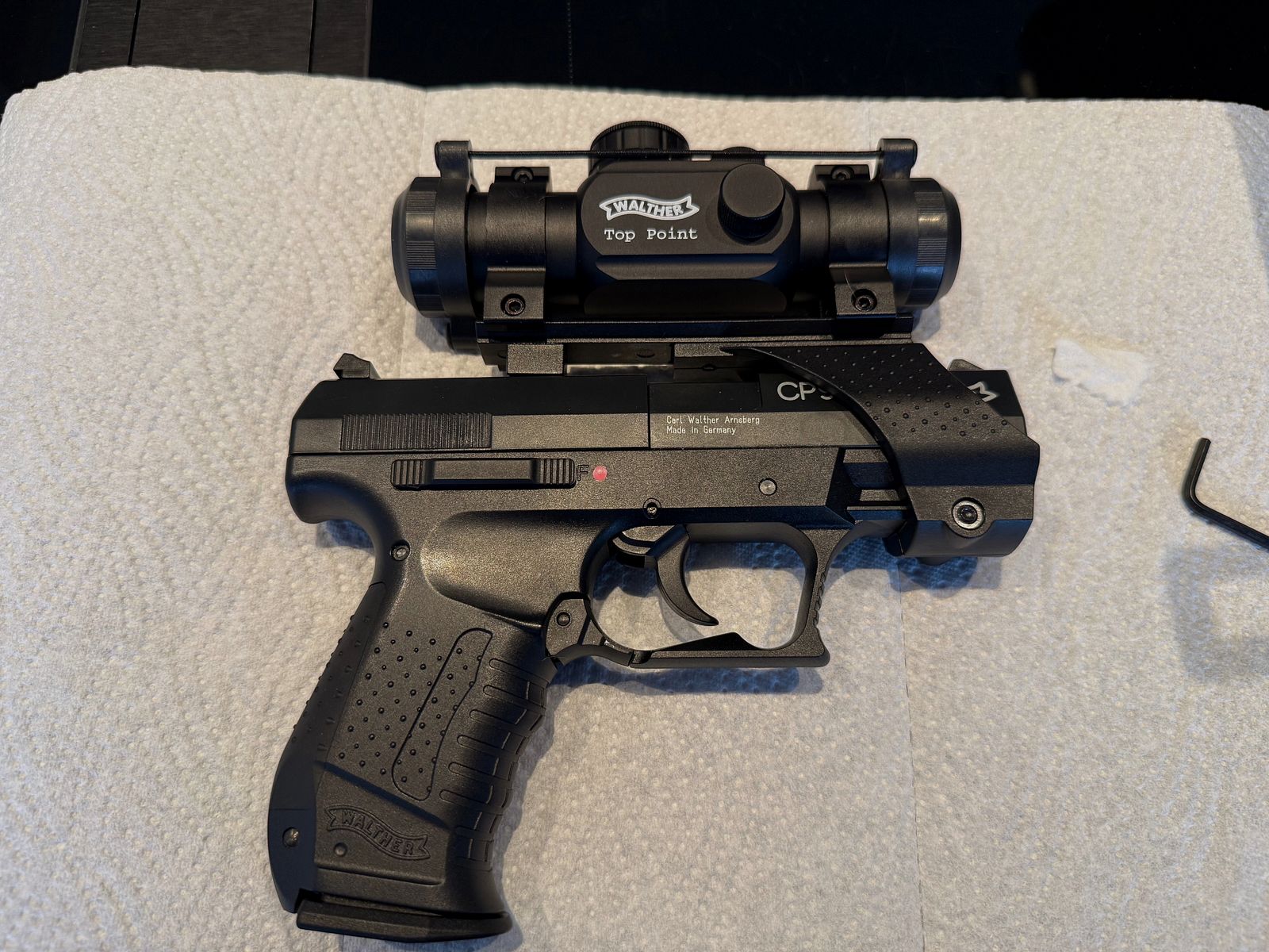 Walther CP99 luchtpistool 4,5mm met Top Point