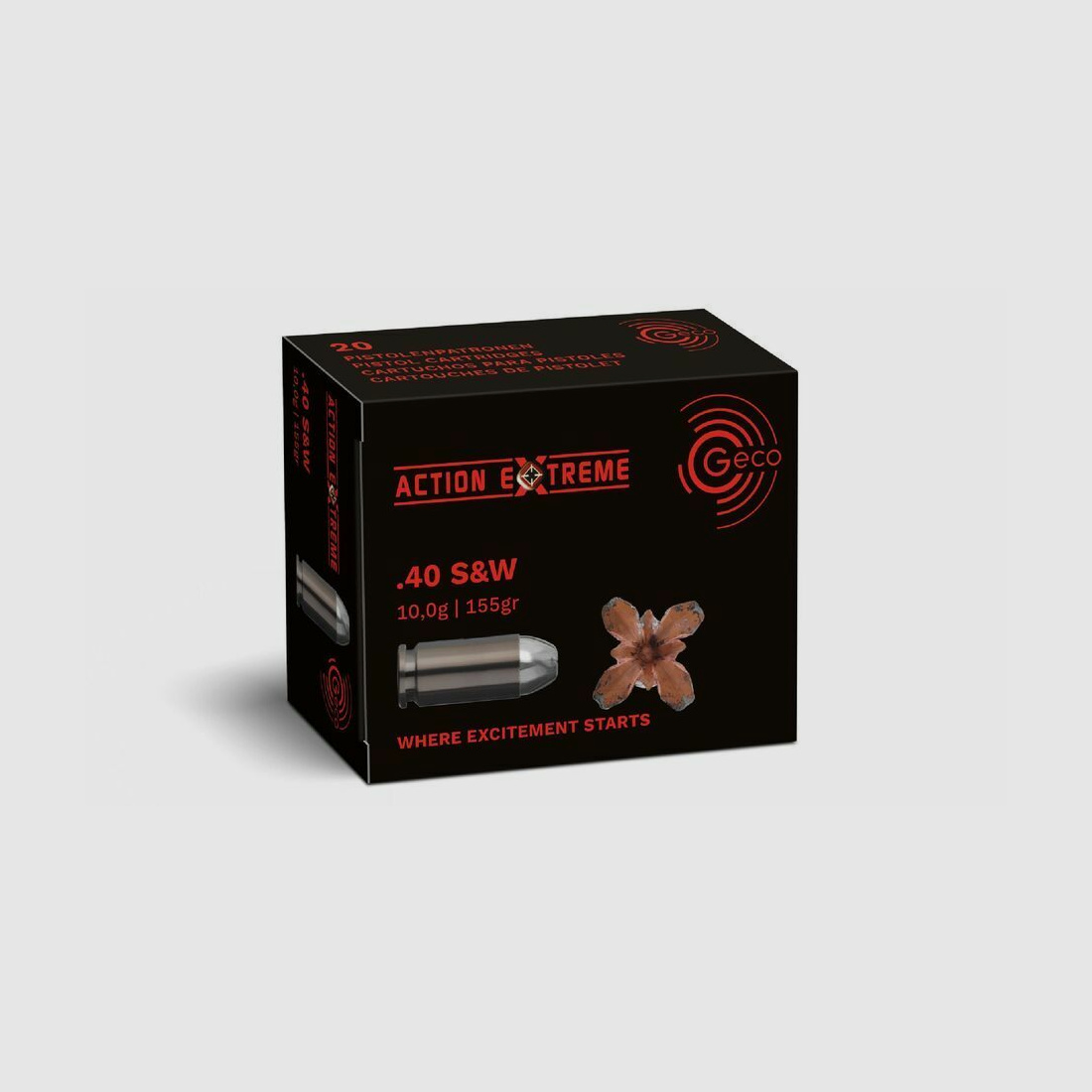 Geco ActionExtreme 10,0g/155grs à20 .40S&W